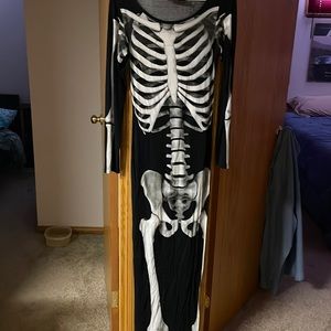 Killstar maxi dress full skeleton